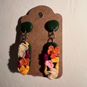 Floral earrings